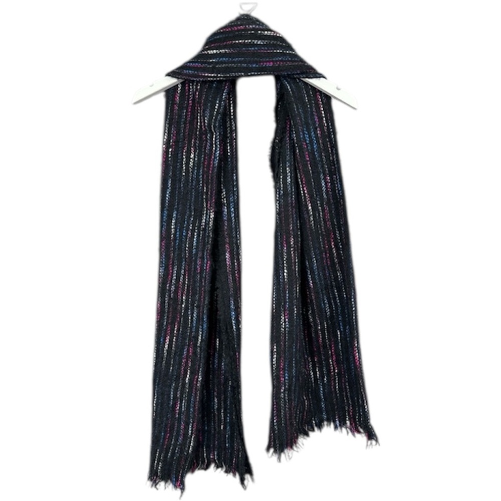 Juicy Couture Multi Color Fray Winter Scarf NWT NEW
